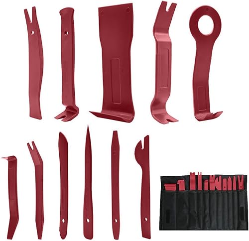 Outil Démontage,Infreecs Garniture Installation Kit Outils anti Rayure Car Removal Tool pour panneau/autoradio/accessoires/porte/tableau de bord de voiture (11 pièces) - Poukt