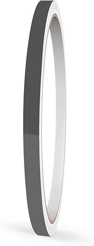Motoking Bandes Décoratives, Gris Foncé Brillant, 10 mm Largeur, 10 m Longueur, RAL 7012, Autocollant Film Voiture Bateau Moto Camping-Car Caravane - Poukt