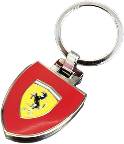 QWZWFC88 Porte Clef Voiture pour Ferrari, Porte-clés de Voiture pour Homme et Femme Voiture Accessoires,Red - Poukt