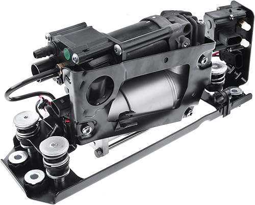 Frankberg Compresseur d'Air de Suspension avec Support avec Bloc de soupapes Compatible avec Série 5 F07 F11 520 528 530 535 550 Série 7 F01 F02 F03 F04 730 740 750 760 Remplacer# 37206864215 - Poukt