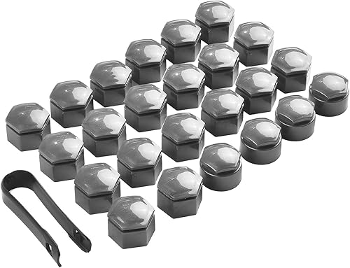 Lot de 24 cache-écrous hexagonaux pour roues de 22 mm avec outil de démontage pour Opel Insignia - Poukt