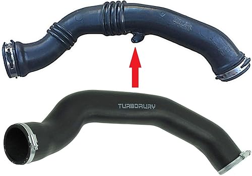 TURBORURY Compatible/remplacement pour tuyau de refroidissement intermédiaire Turbo Volvo S40 V50 C30 C70 2.0 D 2008r-2010 31261897 - Poukt