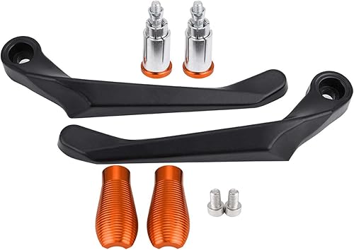 Lot de 2 protections de guidon de frein et d'embrayage de moto de 22 mm (orange) pour moto RC8paraleve + moto paraleve - Poukt