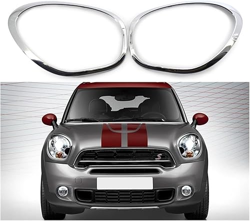 XCQWNVJY Garniture de Phare chromée pour Mini Cooper R60 Countryman S ALL4 11-16, Gauche et Droite, 51139801573 et 51139801574(Left) - Poukt