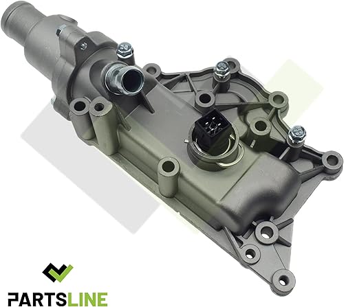 Partsline Boitier thermostat d'eau compatible avec Clio 3, Laguna 2, Modus, Scénic 2, Twingo 2, Wind 1.4 1.6 16V 8200158269 8200561434 - Poukt