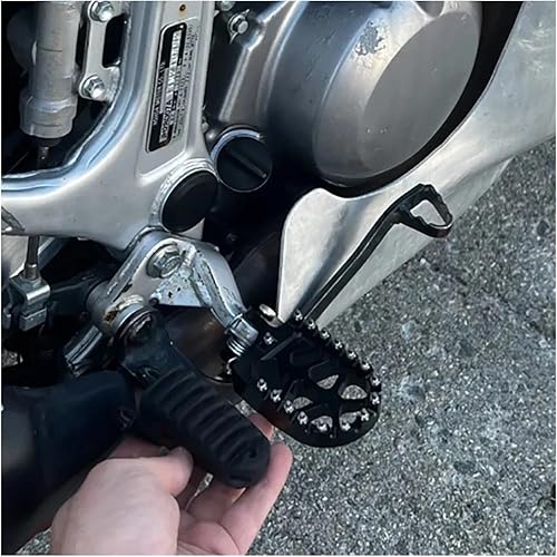 GTATNDAJ Support pédale Moto Repose-Pieds Moto Repose-Pieds Repose-Pieds Pièces Pédale pour Honda Transalp 600 XL600V XL600 XL 600 V 600 V 1987-1999 Support de Pied(Black) - Poukt