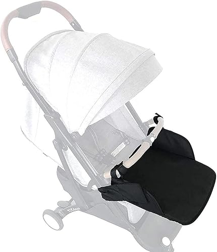 Repose-Pieds Universel pour Poussette de bébé, Extension de Repose-Pieds pour Accessoire de Support de Pied (Black) - Poukt