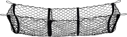 The Lord of the Tools Filet de rangement en maille extensible réglable pour coffre de voiture, SUV, camping-car, pickup, camion, bus, camionnette, accessoires de voiture, noir - Poukt