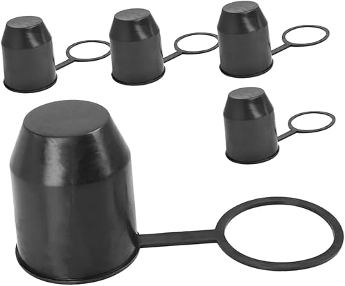 Ciieeo Lot De 5 Capuchons De Protection pour Boule De Remorque Housse D'Attelage De Voiture Housse De Récepteur D'Attelage Housse De Cric De Remorque Protection De Crochet De - Poukt