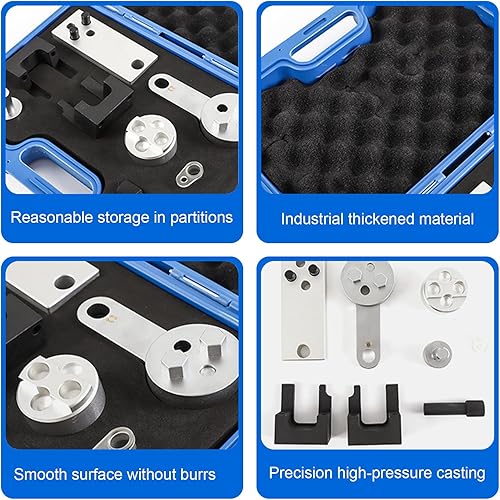 Kit D'outils de Calage et D'alignement D'arbre à Cames, Compatible avec Loes Moteurs Diesel Mercedes M654, M656, OM654, W213, 1,6 L et 2,0 L, Réglage de La Courroie de Distribution 654 589 00 21 00 - Poukt