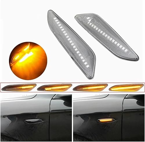 Feu rétroviseur latéral Clignotants voiture Clignotant Voiture Feu Position Latéral LED Dynamique Pour Lancia Ypsilon Delta MK3 2008 2009 2010 2011 2012 2013 2014 2015 2016 2017 2018 2019 2020(Dynamic - Poukt