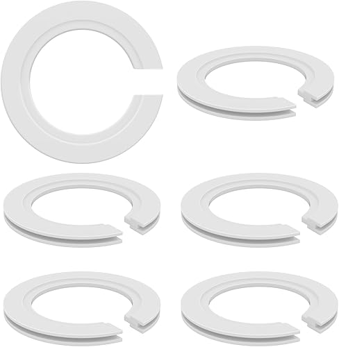 6 Pièces E27 à E14 Convertisseur d'anneau d'abat-jour, 42mm à 29mm pour supporter l'abat-jour avec l'anneau duplex Adaptateur d'abat-jour pour le montage d'abat-jour à vis à baïonnette - Poukt