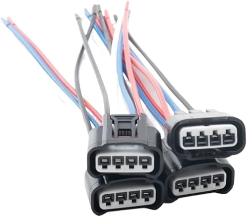 Siuku connecteur Voiture Connecteur De Bobine D'allumage 4 Pièces Compatible avec Toyota pour Camry pour C&orolla pour Highlander 90980-11885 90919-02240 Faisceau Câbles Pigtai Remplacement - Poukt
