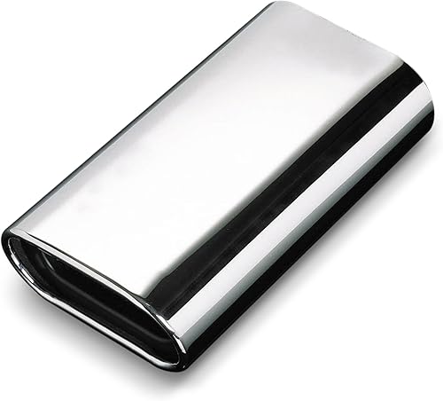 JOM Car Parts & Car Hifi GmbH 20014 Embout déchappement, Oval, 150x75mm, 290mm, avec absorbeur, Homologation CEE - Poukt