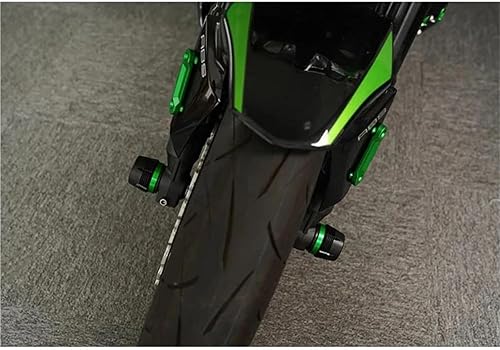 HYRHEV Bouclier Protection Fourche Et D'essieu Roue Moto MT07 FZ-07 FZ07 2018-2023 Pare-Chocs(Rear Wheel-Black8) - Poukt