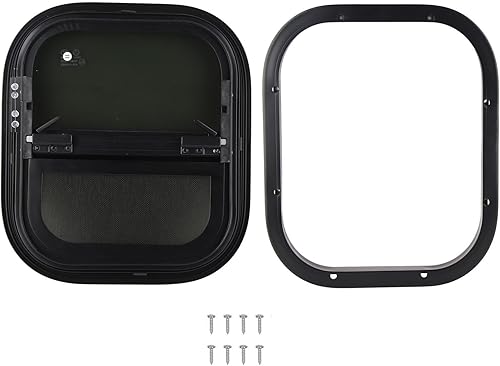 440 mm x 390 mm fenêtres pour camping car,lanterneau camping car fenêtres coulissantes de camping-car avec moustiquaire Verre trempé teinté étanche,pour Camping-car Remorque - Poukt