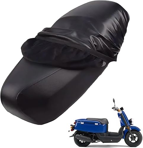 générique Cuir Couvre Selle Moto Compatible avec Vespa LX 125 2009-2010,étanche à l'eau et à la poussière,Protection Quatre Saisons(Black) - Poukt