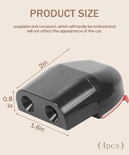 Flaconi 6PCS Sifflet D'avertissement D'animaux de Voiture,Sifflets de Cerf Avertissement de la Faune,Dispositif de Sifflet D'avertissement,Convient aux Voitures,Camions,Camping-cars,Véhicules,Motos - Poukt