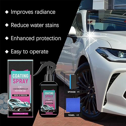 Linlex Hydroshield-X Spray De RevêTement, Linlex Entretien Automobile, GrâCe à La Technologie Allemande, Obtenez Une Luminosité En 10 Secondes + Protection CéRamique, 100% SûR (2) - Poukt
