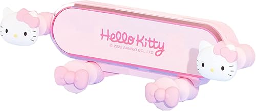 Enaiwn Support de téléphone mignon pour voiture, motif chat rose avec clip d'aération de voiture, convient à tous les téléphones portables, joli accessoire de voiture pour femmes et filles (rose) - Poukt