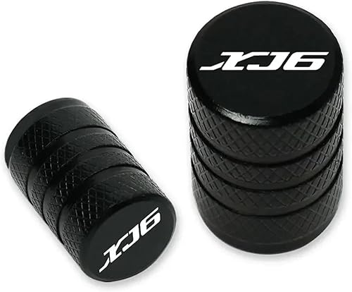 Générique Bouchons de Valve d'air de Pneu de Moto CNC, tiges de Poudre de Pneu de Roue de Moto, Accessoires de Couverture compatibles avec Yamaha XJ6 Diversion XJ6 Toutes années - Poukt