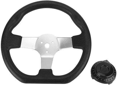 Qiilu gokart lenkrad 250 Volant, Volant de 270 mm pour Accessoires de Chariot de Course Go-Kart Volants - Poukt