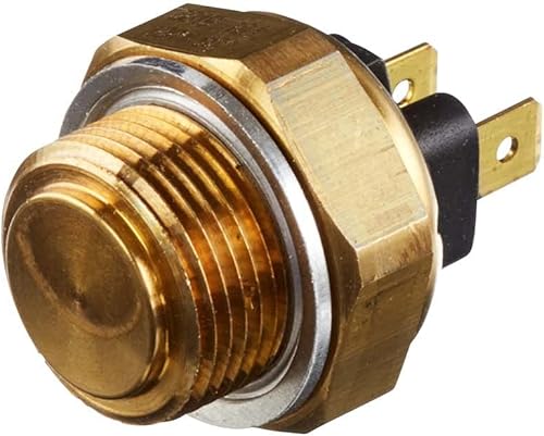 HELLA 6Zt 007 800-061 Interrupteur De Température, Ventilateur De Radiateur - 12V - 2Pôle - Fiche Plate - Vissé - Relais À Courant De Travail - Poukt