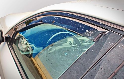 J&J AUTOMOTIVE | Heko Deflecteurs d'air Déflecteurs de Vent Compatible avec Mokka 2012-2017, Ensemble 2 pi?Ces, Aérodynamique, Montage Facile - Poukt