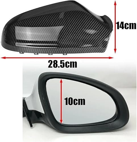 Coque Rétroviseur Lot De 2 Coques Rétroviseurs en Fibre Carbone pour Opel pour Vauxhall pour Astra H MK5 2004-2009 Coque Rétroviseur Latéral - Poukt