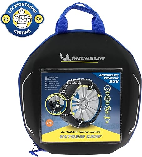 MICHELIN Chaines à neige Extrem Grip Automatique, spéciales SUV, 4x4, CAMPING CAR, VEHICULES UTILITAIRES N°290 - Poukt
