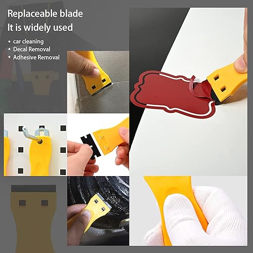 FOSHIO Kit Covering Outils de Film de fenêtre de Voiture Vinyle en Comprenant Plastique, Ruban de découpe sans Couteau 5 m Kit de Teinture pour vitres de Voiture - Poukt