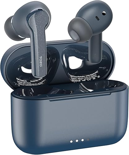 TOZO NC2 Ecouteurs Bluetooth sans Fil, Casque Bluetooth sans Fil avec Active Hybride à Multi-Mode, Mode Transparence, Graves Musclés, 42H Autonomie, Casque Audio Immersif Premium Deep Bass, Bleu - Poukt