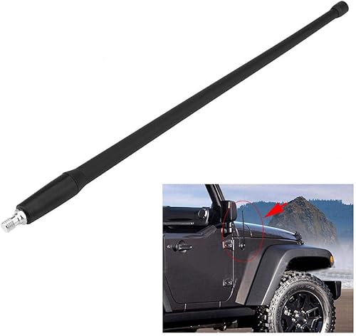 Antenne antenne de voiture de 13 pouces, antenne de remplacement de voiture MAGT pour Wrangler JK JKU JL 2008-2017 - Poukt