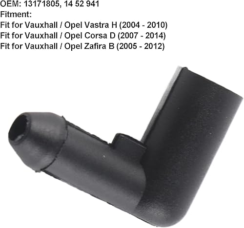 Rasqueur de Lave-glace Connecteur de Rondoir Connecteur du Tuyau de Rondoir Connecteur Connecteur 13171805 14 52 941 Ajustement pour Vastra H Corsa D Zafira B avec Matériau ABS - Poukt