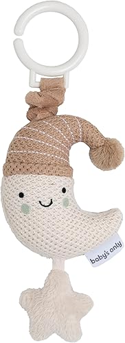 Baby's Only - Lune Vibrante Heaven - Jouet de Poussette pour Bébé - Jouet pour Siège Auto - Jouet Maxi-COSI - Jouet de Voyage pour Bébé - Clay/Warm Linen - Poukt