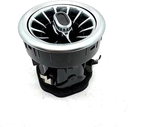 NOVEMS Grille De Ventilation pour Benz Classe V W447 pour Vito A4478308502 Tableau Bord Intérieur Avant Voiture A/C Sortie d'air Turbo Climatisation Ventilation Grille D'aération(Silver Circle 1) - Poukt