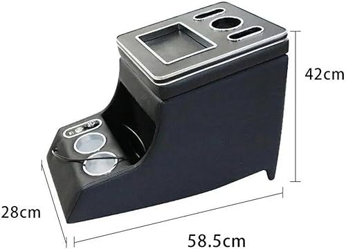 Accoudoir Central Voiture Accoudoir Central Noir Clair AP02 pour Benz pour Vito W447 2016-2021 Compartiment Rangement Accoudoir - Poukt