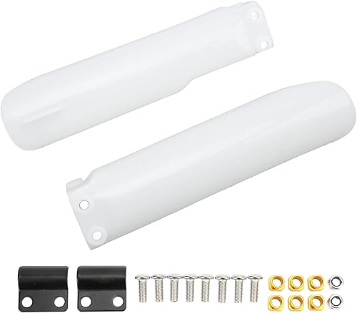 Protège Fourche,Protege Fourche Blanc,Protege Fourche Blanc, De Fourche Crf,Protège-Fourches De Moto, De Fourche Avant De Vélo De Saleté pour Moto Cr125 Cr250 Ce500 Cr Crf 250 - Poukt