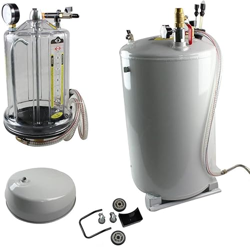 HPDTZ Aspirateur mobile pour huiles usagées - Vidange de l'air comprimé - Capacité de 10 l - Poukt