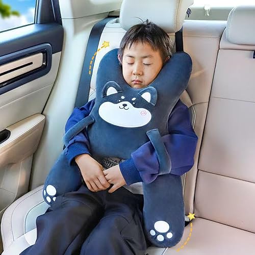Générique Oreiller de Sommeil de Voiture pour Enfant, hremptable h Forme de Coussin Doux Confortable, Oreiller de siège d'auto de Repos du Cou des Enfant, pour Voyages sur la Route - Poukt