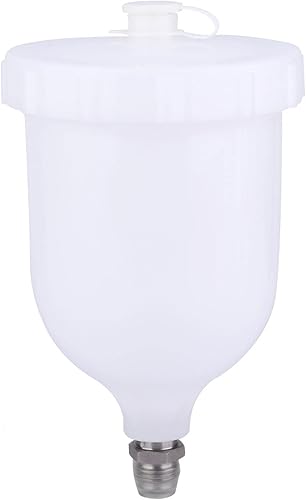 Tasse de peinture en plastique d'alimentation par gravité de pot de pistolet de pulvérisation de 600 ml pour D-evilbiss GTI/T-EKNA Pro Pri FLG - Poukt