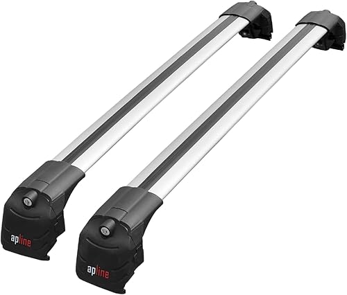apline Compatible avec A4 (B9) Avant 2016-2025 ACE-2 Barres de Toit Railing Porte-Bagages de Voiture Gris Aluminium 2 Barres - Poukt