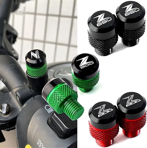 Mototcycle dans Le Sens des Aiguilles d'une Montre M10 * 1.25 vis de Bouchon de Trou de Miroir for Z900 Z650 Z800 Z 900 800 650 2013-2023 vis de Trou de Miroir (Color : Z800 Red) - Poukt