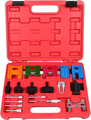 BestsQ 19Pcs Ensemble d'Outils de Synchronisation Outil de Chronométrage Blocage d'arbre à Cames Verrouillage de Distribution Universel pour Voiture - Poukt