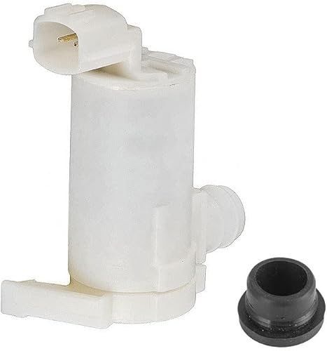 Pompe à fluide laveur de voiture Riloer, pompe de lave-glace de voiture avec anneau d’étanchéité Compatible avec Nissan Cabstar Navara Pick-up D22 Infiniti G25, remplacement 28920AR000 - Poukt