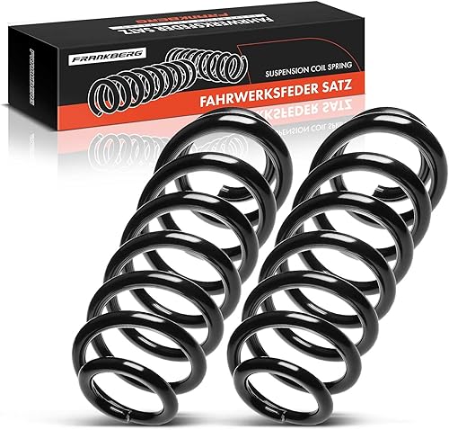 Frankberg 2x Ressorts de suspension Essieu Arrière Gauche Droite Compatibles avec A3 2003-2013 P,a,s,s,a,t 2009-2010 Remplacer# 8P0511115D - Poukt