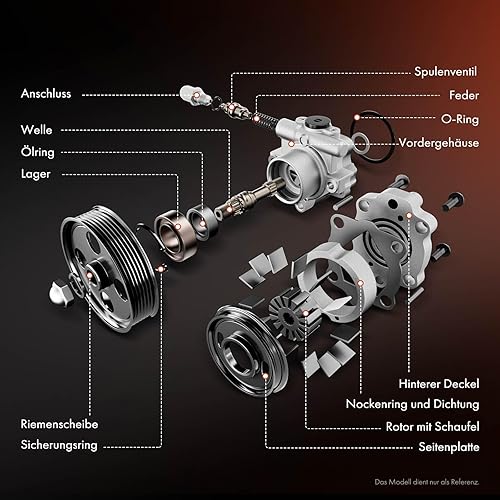 Servo Pompe hydraulique pour Vivaro A plateau/châssis E7 Vivaro Combi J7 Kasten F7 Trafic II Bus JL Kasten FL plateau/châssis EL 2.0L 2011 aujourd'hui 491101050R - Poukt
