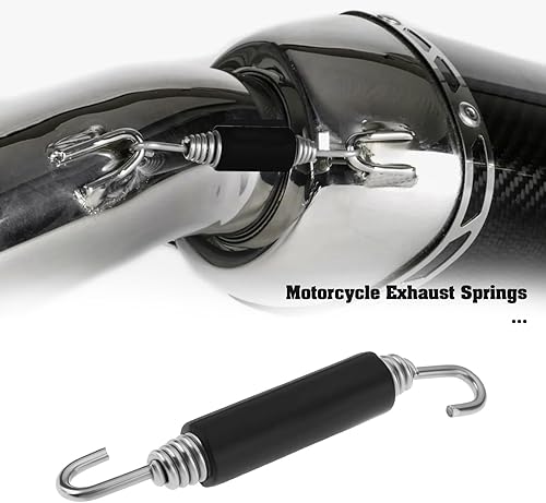 Briny River Lot de 2pcs Ressorts d'expansion d'échappement de Moto 8,5cm Ressort de Tension d'échappement de Moto pour Moto Scooter - Poukt