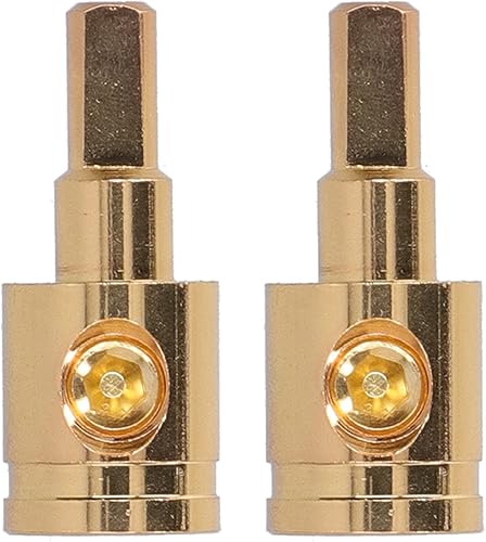 Connecteur Réducteur de Borne de Fil D'alimentation pour Amplificateur Audio de Voiture avec Serrage à Vis à Six Pans Creux, Borne de Fil D'alimentation en Cuivre Pur plaqué or - Poukt