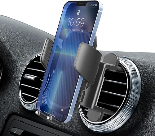 IACNLI Support de téléphone Portable Voiture, évent Rond Support de téléphone Mercedes-Benz GLA/GLB/GLC/GLE/GLS/GLK/Mini R etc, Convient pour Toutes Les Fentes d'aération circulaires - Poukt